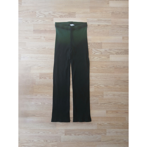 Cotton Citizen Ibiza Ombre Ribbed Pants in Forest Green Size Medium - Picture 4 of 7
